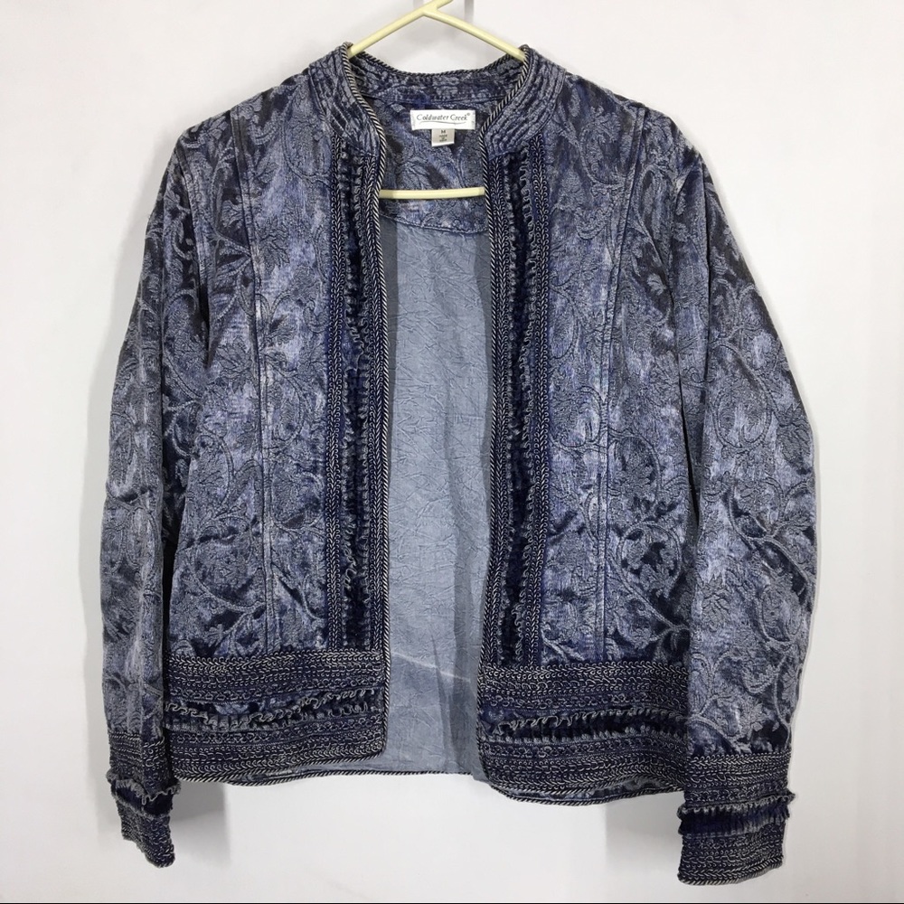 Coldwater Creek Jacket color is Medium Ice Blue
